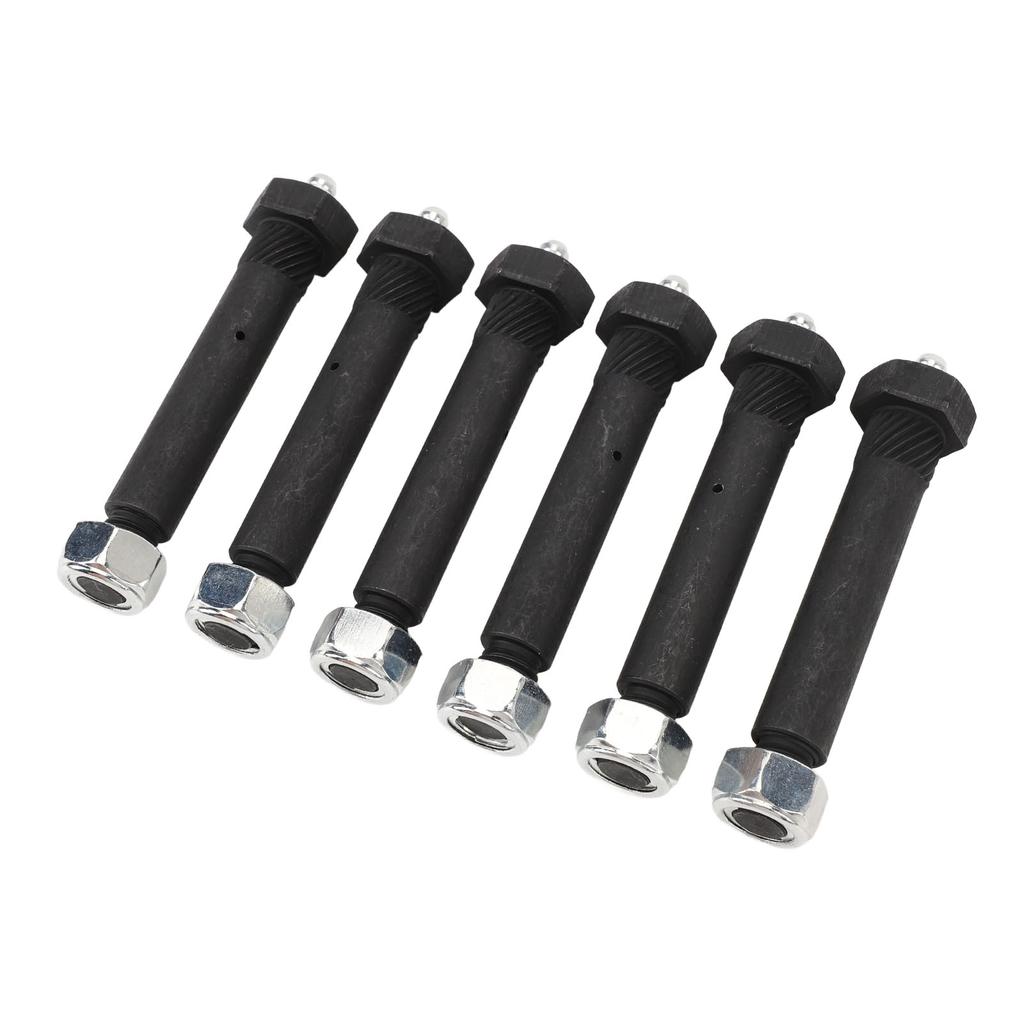 6pcs Spring Shackle Bolts Lock Nut 9 16 X 3in Trailer Axle Greaseable Spring Bolts for Most Trailer Axles