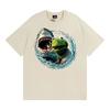 Smoking Kermit The Frog Meme Shark Attack Parody TShirt Mens Women Fashion Cool Tshirts Hot Sale Casual Short Sleeves T Shirt