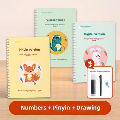 Children's Pen Control Training Groove Writing Book for Beginners