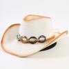 Popolare Cappello di Paglia Western Cowboy Europeo e Americano Moda Uomo e Donna Cappello di Paglia Ombreggiante Cappello da Cowboy Western da Esterno