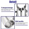 Tube Connector 25mm Structural Pipe Metal Joiner 5pcs 10pcs for Workshop Furniture Home Storage System Easy Setup Durable