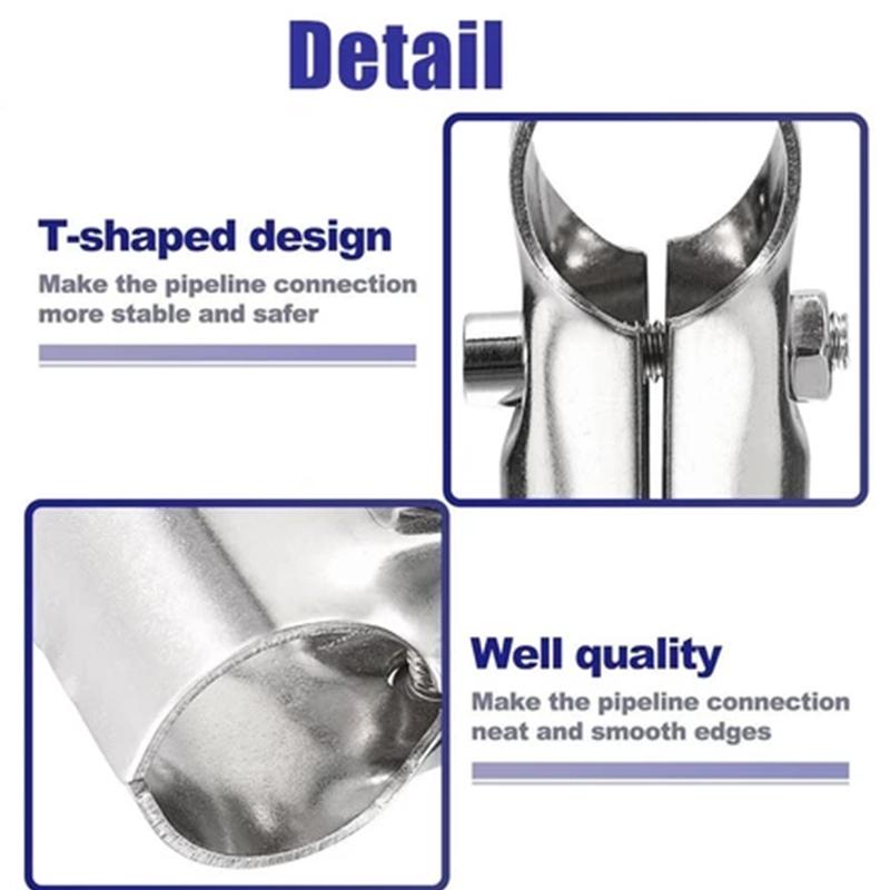 Tube Connector 25mm Structural Pipe Metal Joiner 5pcs 10pcs for Workshop Furniture Home Storage System Easy Setup Durable