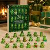 Festive Party Favors for Friends Faux Crystal Frog Advent Calendar 2026, 24 Days Christmas Countdown with Holiday Surprise Gifts Animal Ornament,
