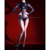 Sexy Oil Shiny Jumpsuits Women Body Stockings Glossy Onesie Open Crotch Pantyhose Erotic Lingerie Smooth Bodysuit Night Clubwear