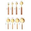 Edelstahl Messlöffel Set Holzgriff Löffel mit Skala 8 Stück Kaffee Messlöffel Set Barkeeper Waagen Zubehör