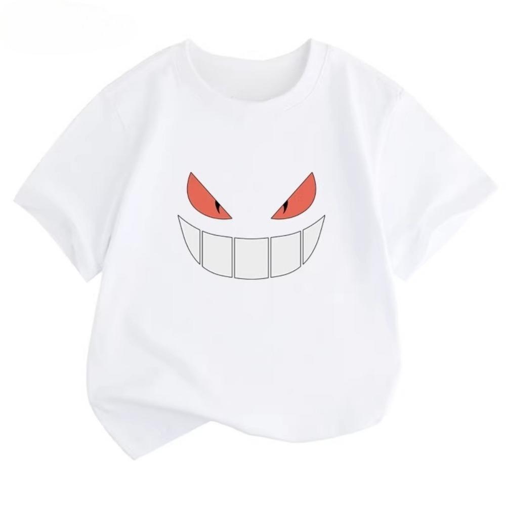 Potdemiel Pikachu Print  Children's T-Shirt, New Summer Style, Casual, Comfortable, and Breathable Children's Top