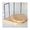 Desktop Bookend Holder Office School Supplies Accessory Stationery Bookends for Magazine Simple Style Wood Iron Book End Shelf