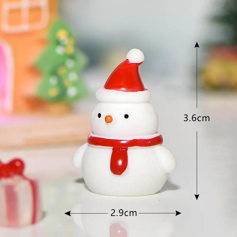 Christmas Decoration Ornaments Xmas Micro Landscape New Year 2026 Miniatures Home Decorative Santa Claus Figurines Home Decor