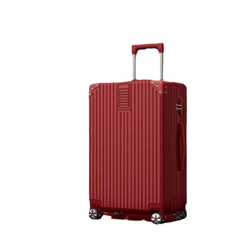 Roter Hochzeitskoffer: Trolley-Koffer mit Passwort für die Aussteuer der Frau