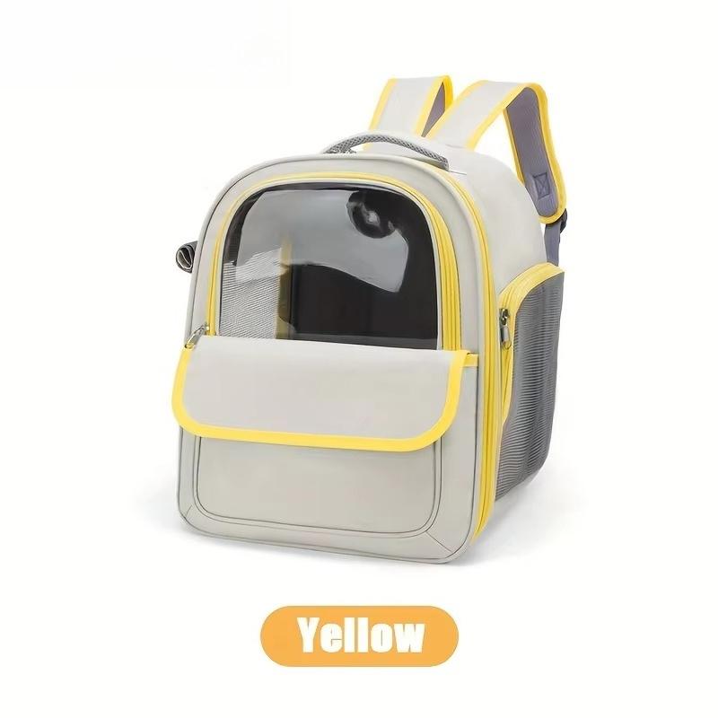 Sac à dos transporteur pour animaux de compagnie pliable et portable en maille respirante de grande capacité pour chien et chat, fournitures de voyage en plein air, camping, randonnée
