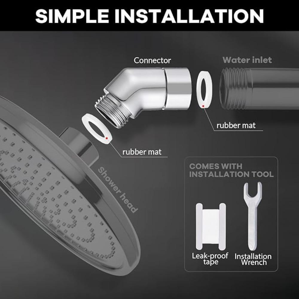 Shower Head Elbow Adapter G1/2 Connections Shower Arm Extension Angle 90° 135° Elbow Hand Shower Top Spray Elbow