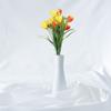 2 Stück künstliche Tulpen Blumen Fake Tulpenstrauß Dekoration für Haus Garten Hochzeit Party Dekorationen Zubehör