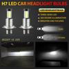 2x H7 LED Headlight Bulb Kit High Low Beam 100W 30000LM Super Bright 6500K White