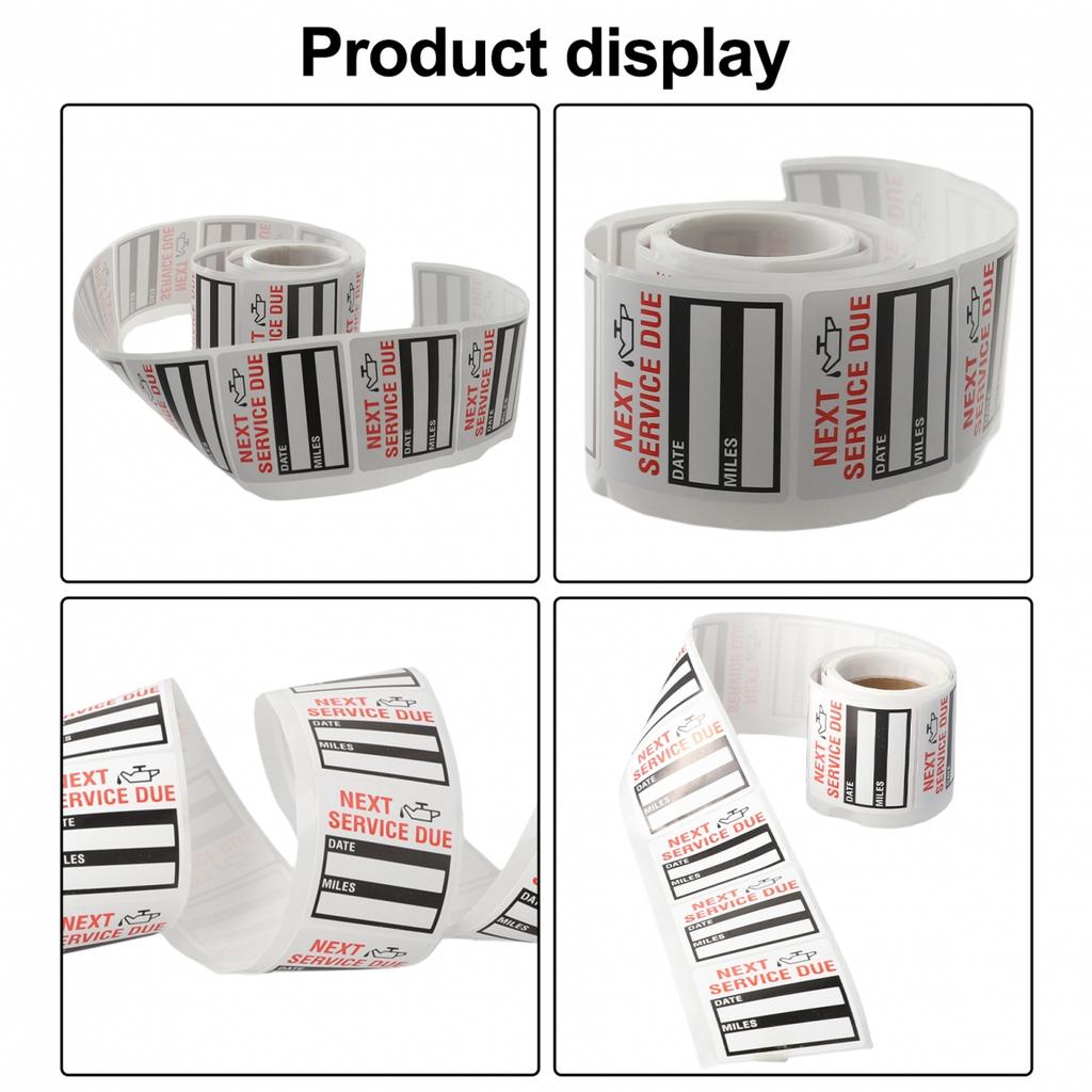 Oil Change Service Reminder Sticker 2*2 Inch Car Stickers