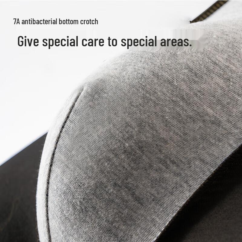 Langsha Men's 7A Antibacterial Cotton Boxer Briefs