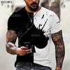 Horrible Skull Spades Poker T-Shirt Casual Men Summer 3D-Print Extra-Large T-Shirt 2024 Comfort Breathable T-Shirt Tops S-6XL