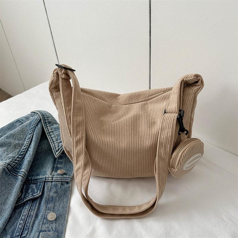 Stylish Versatile Womens Crossbody Bag With Vintage Chic Design And Soft Canvas Material