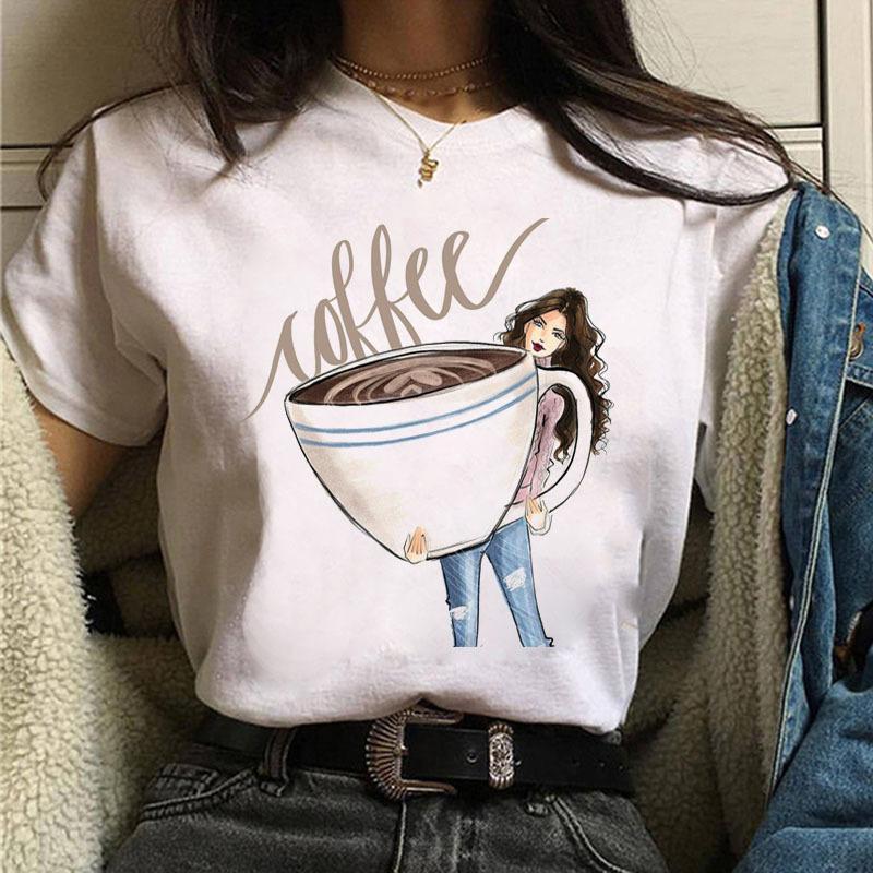 Sommer Urbanes Mädchen Übergröße Rundhals Bedruckt Cartoon Locker Baumwolle Kurzarm Oberteil T-Shirts Damen
