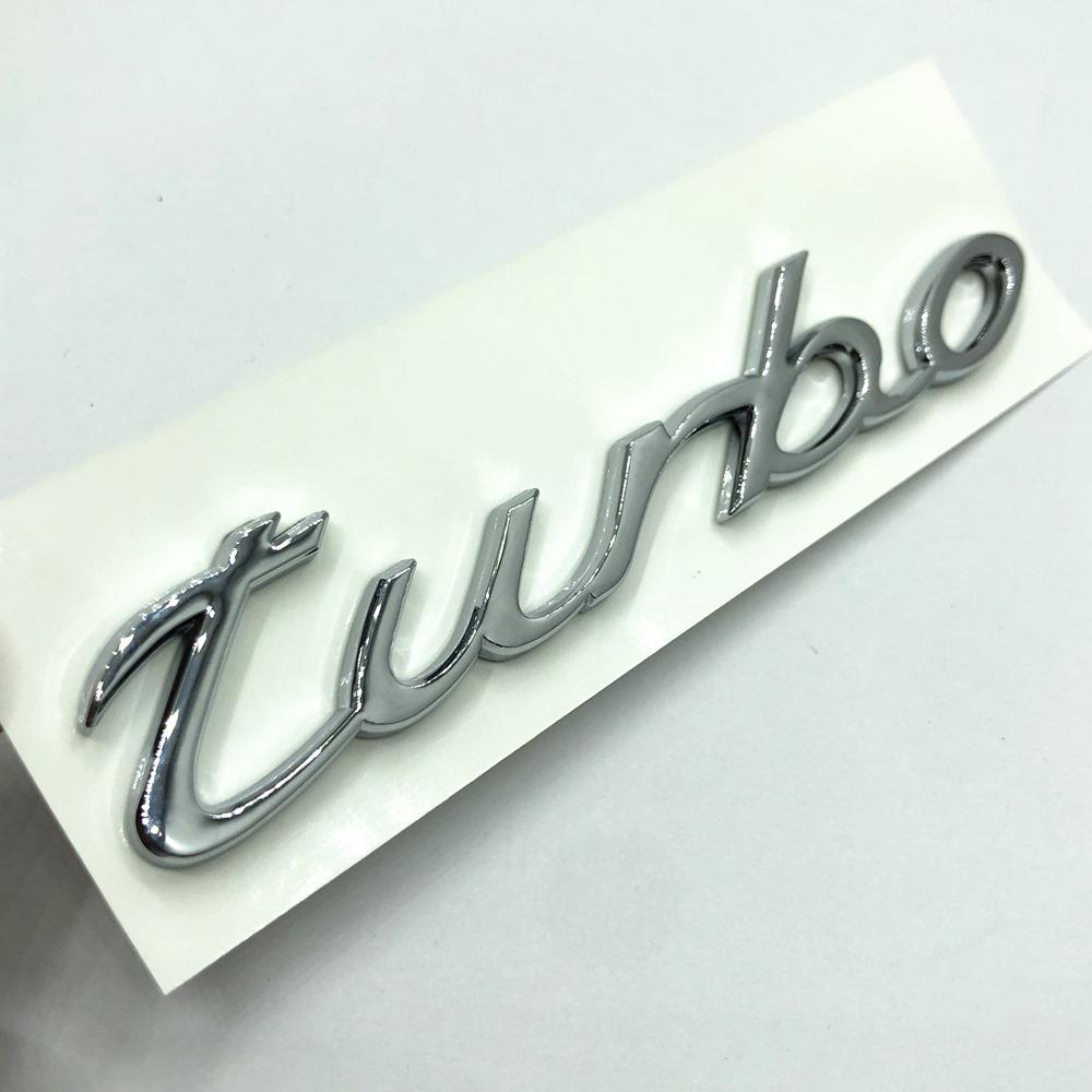 1Pc 3D Turbo 4 S Logo Car Emblem Accessories for Panamera Cayman Boxster Cayenne Macan