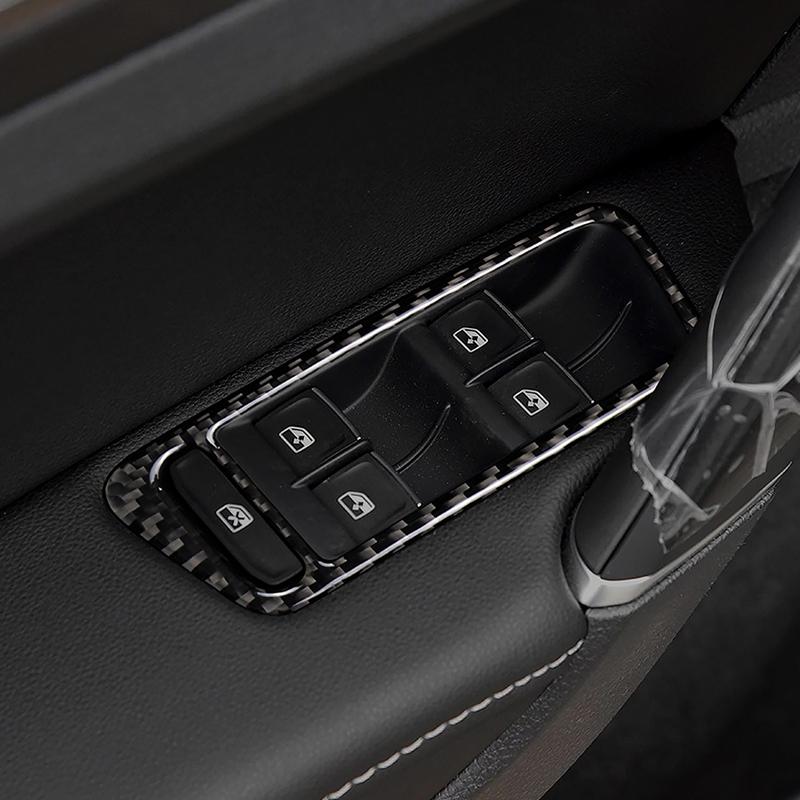 

Для VW Golf 7 MK7 VII 2013 2014 2015 2016 2017 4 шт. углеродное волокно, рамка переключателя подъема двери автомобиля, окна