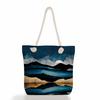 Landscape Painting Print Thick Rope Single-shoulder Beach Bag 7244 KTB
