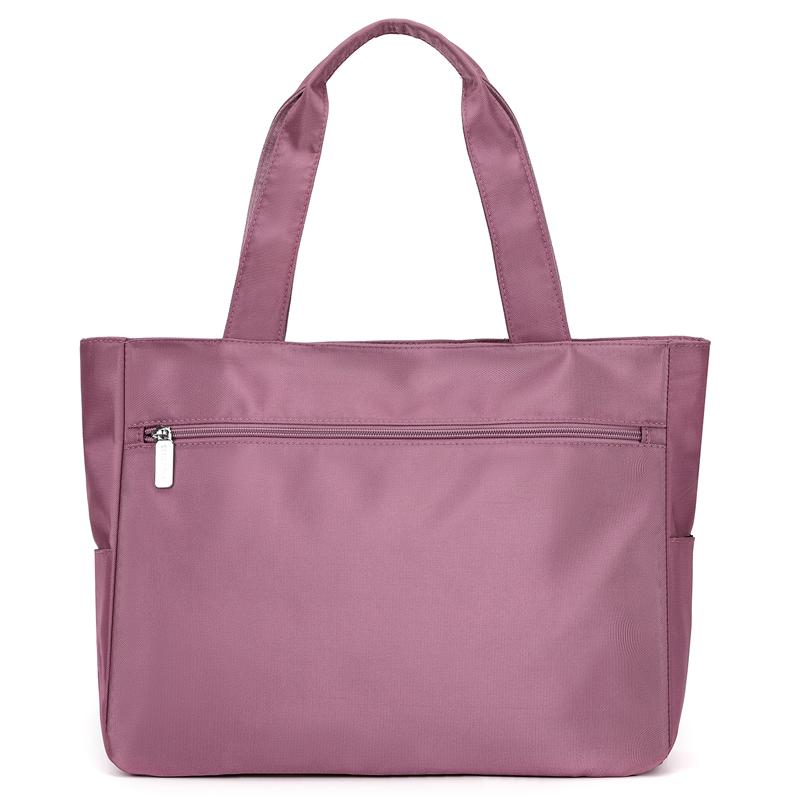 Women's Bag Lightweight Nylon Tote Bag Men Solid Color Shoulder Bag