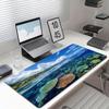 Oceaan Koraal Strand Landschap Grote Bureau Mat Antislip Rubberen Gaming Muispad Gestikte Rand Tropische Home Office Desktop Mat