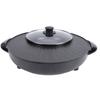 Hot Pot Elektrischer Grill Runder Koreanischer BBQ Grill Hotpot Elektrischer Rauchloser Grill für Zuhause Familienparty Treffen US-Stecker 110V