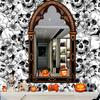 Skull Head Self Adhesive Wallpaper Horror Head Festival Party Room Renovation Stickers Background Wall Self Adhesive Wallpaper