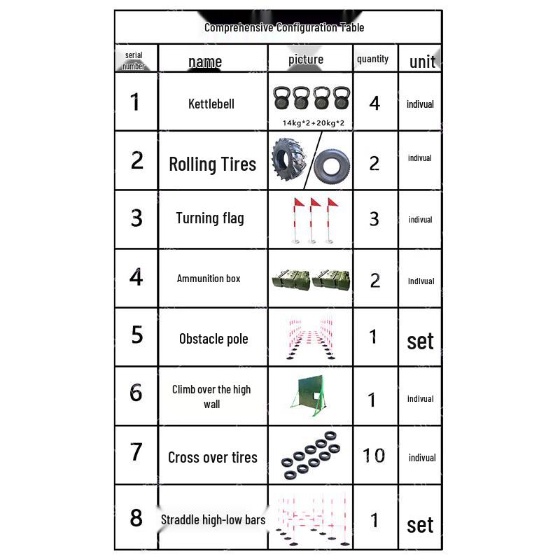 Wild Expedition 400m Obstacle Course Training Set