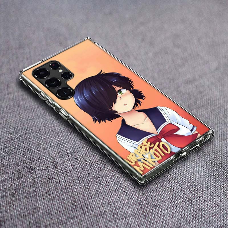 Urabe Mikoto Phone Case For Samsung Galaxy S24 S23 S21 S20 FE S22 S26 Ultra S25 Edge S10 Plus Cover Clear TPU Capa Shell Coque S