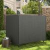 205 X 124cm Three-Seater Swing Chair Protective Cover Dark Grey