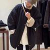 Women's 2025 Korean Style Stand Collar Plus Velvet Mid-Length Winter Parka Jacket - Trendy, Loose, and Slimming