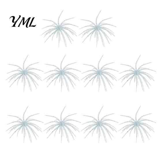 Elastic Soft Baits for Saltwater Floating Sea Urchin Lures, Highly TPE Bionic Fishing Baits, Finesse Lures Weed Lines Flexible Realistic Tentacles