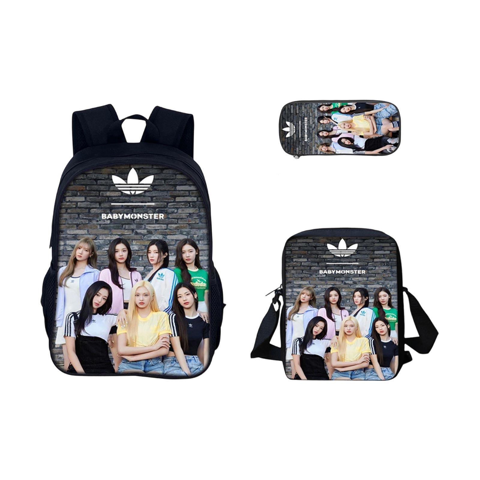 Elementary School Cartoon Backpack And Peripheral Backpack Three Piece Set One Size