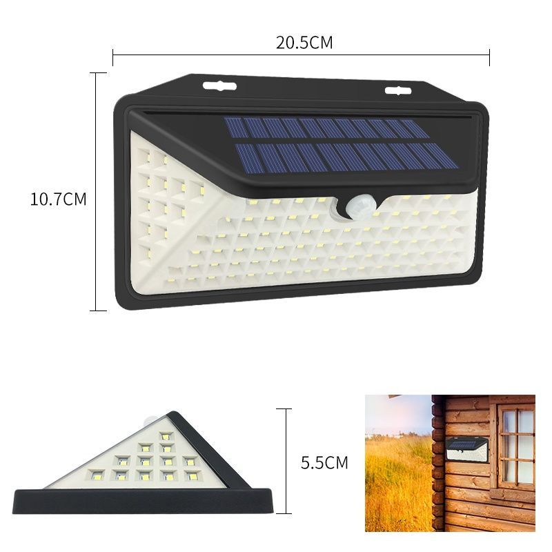 Solar Powered Motion Detection LED Wall Light RR-3M102