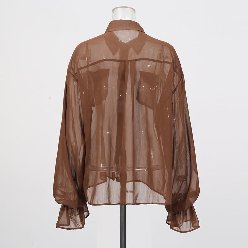 Temperament Casual Fashion Suit Women's Elegant Lapel Long-sleeve Shirt + High-waist Loose Cage Pants