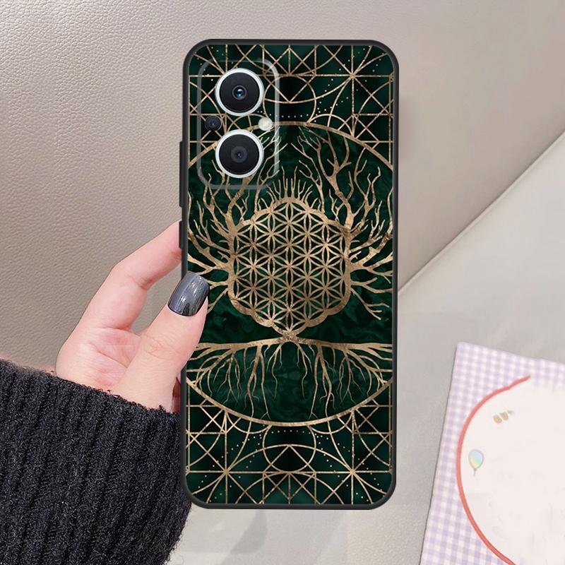 Flower Life In Lotus Pastel Golds Funda For OPPO Reno 10 11 12 13 14 Pro 8 7 Lite 11F 12F 13F 14F OPPO Find X8 X5 X6 X9 Pro Case