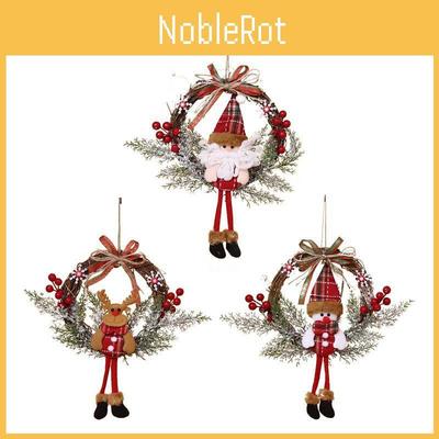 Elegant Xmas Decorations Garland Rattan With Twinkling Lights For Holiday Cheer