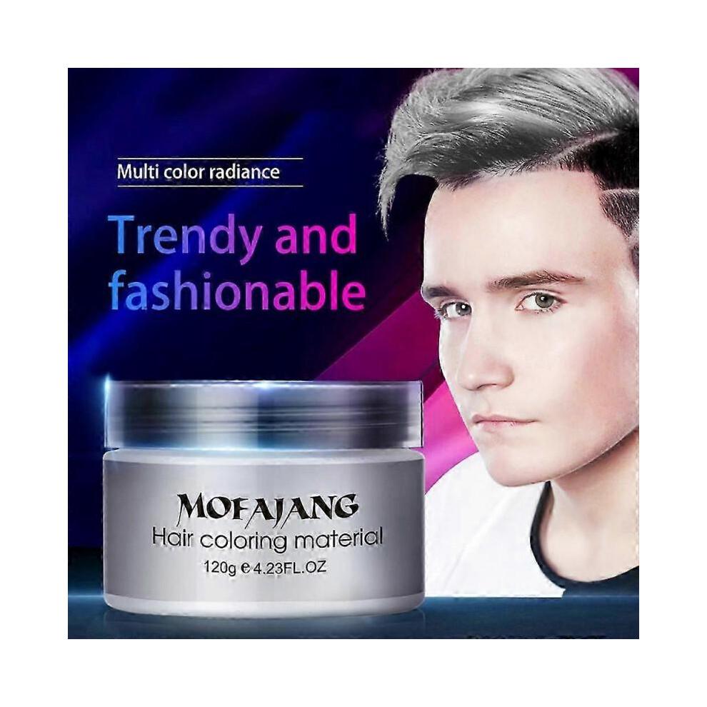 Mofajang Hair Color Wax, Instant Hair Dye Wax Temporary Hairstyle Cream Mud 4.23oz
