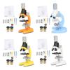 Kids Microscope Kit Led 1200X Microscope With Specimen Slides Science Educational Toy