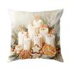 Christmas Bells Candles Cushions Pillowcase Polyester Cushion Cover Throw Pillow Sofa Decoration Pillowcover Home Decor