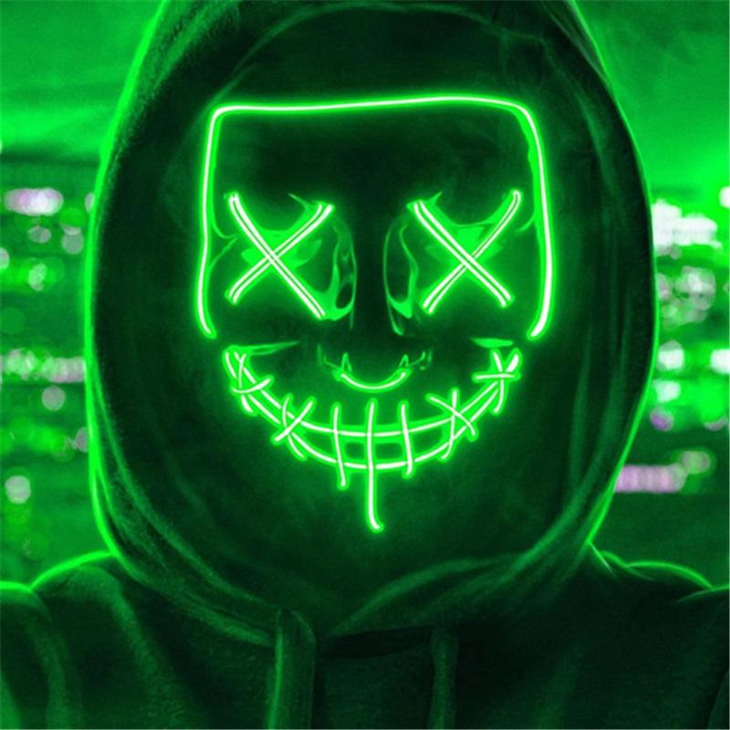 Led Mask - Blue Nightmare - Premium Quality - Rigid Pla
