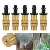 10/30pcs Adjustable Misting Nozzle Garden Patio Water Mister Brass Spray Sprinkler Garden Irrigation Atomization Single Nozzle
