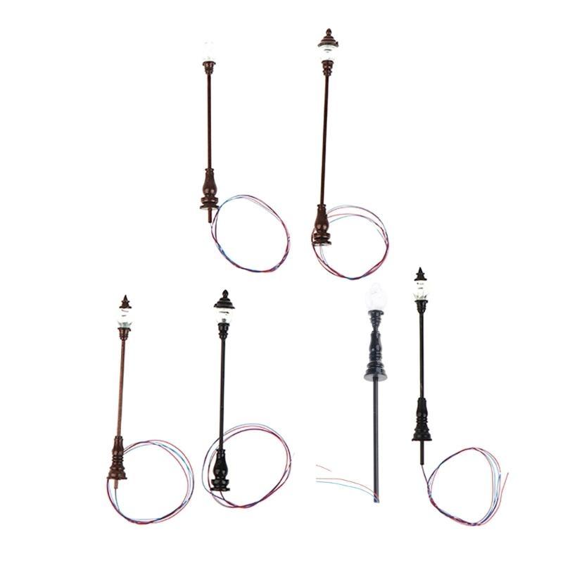 Dollhouse Street Light Model Train Lamps Post Street Lamps Post 1 Mini Dollhouse Street Light Model Ornament