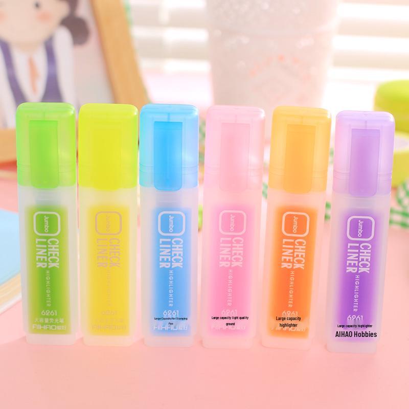 Fresh Korean Style Creative Student Marker Pens - Large Capacity Fluorescent