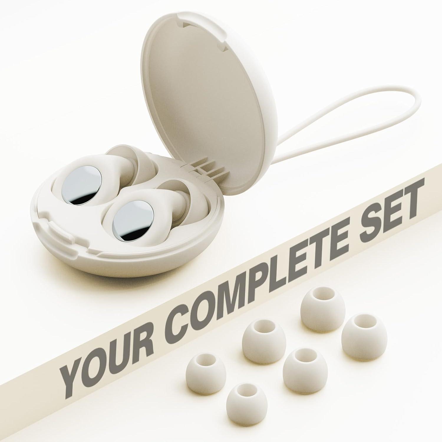 

Sleep Soundproofing Noise-Canceling Earplugs: Noise Reduction for Sleeping, Studying, and Swimming. белый
