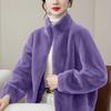 Winter Mallard Style Premium Faux Mink Plush Coat Women Versatile Loose Fit