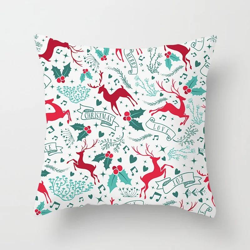 Christmas Themed Pillowcases Car Accessories Office Santa Claus Living Room Sofa Home Pillowcases