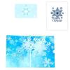 24TE 3D Snowflake Greeting Card Fine Papercraft Party Decoration Greeting Small Kits